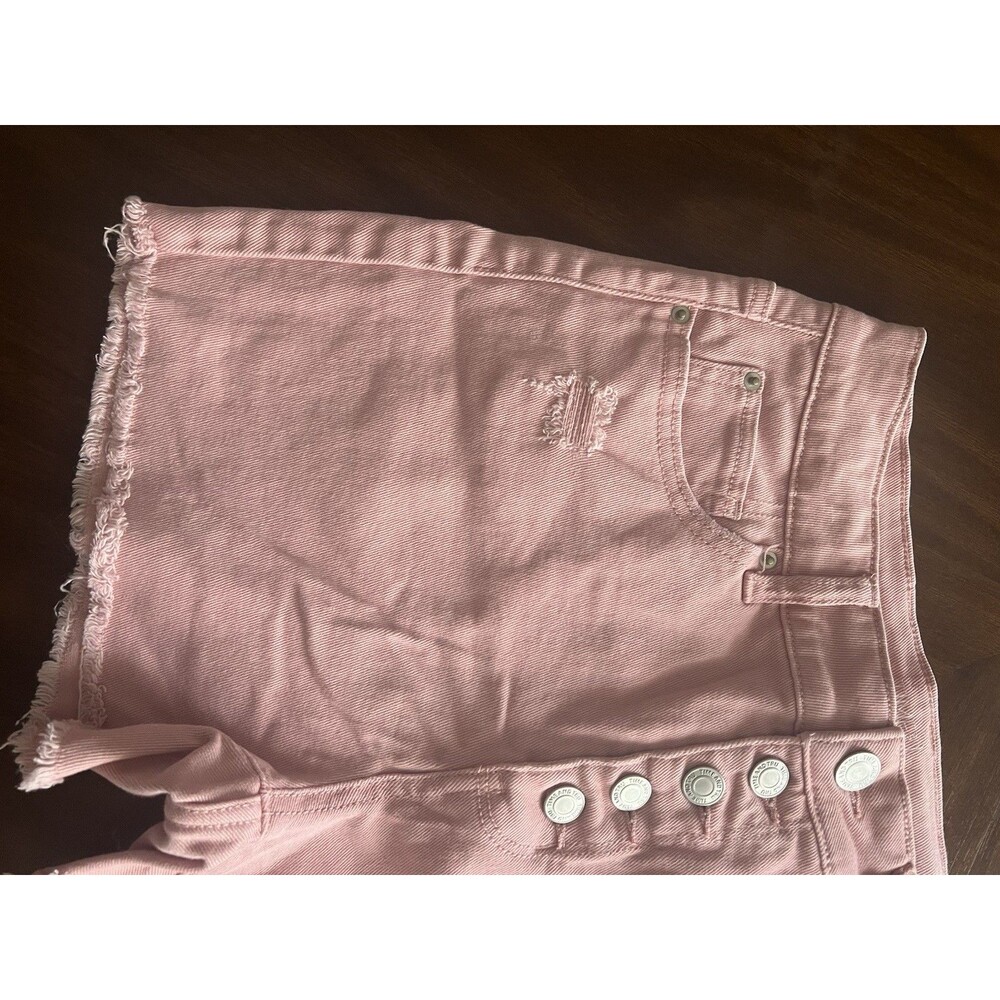 Time & True 6 High Rise Pink 5 Button - Picture 3 of 7